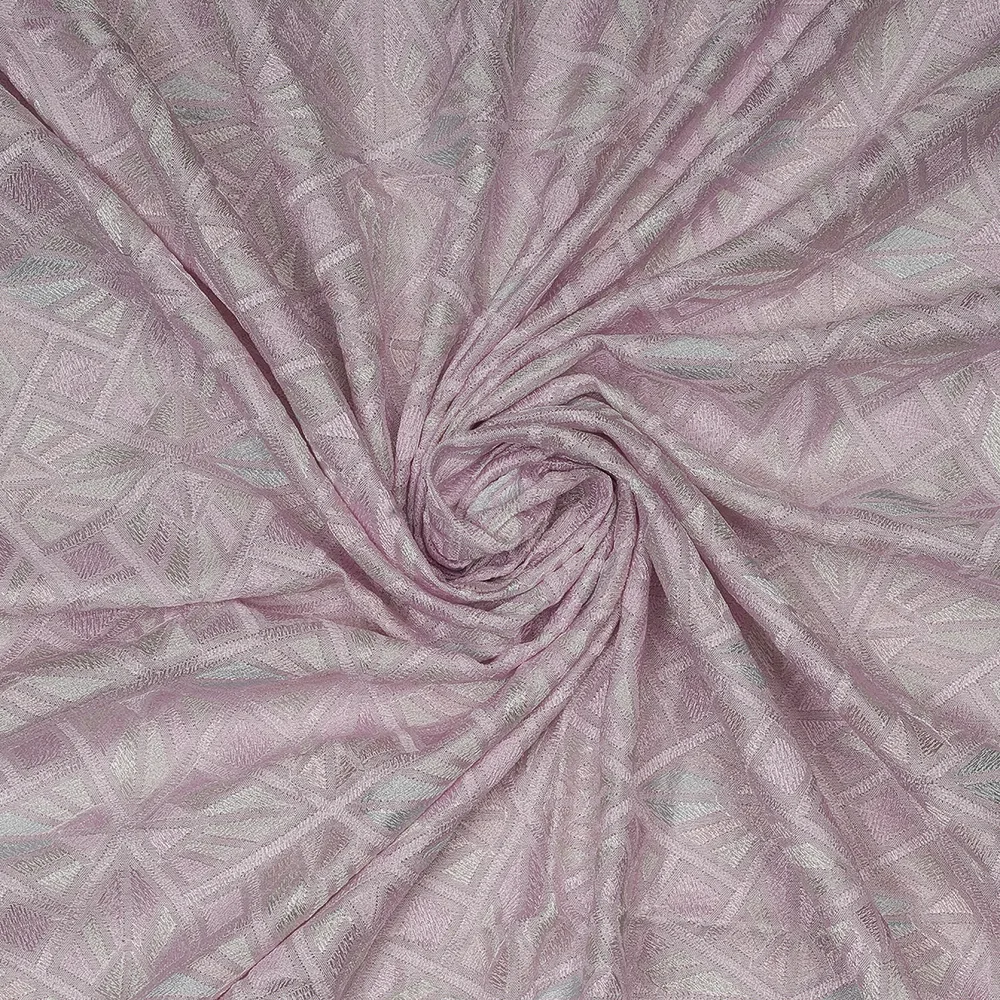 VISCOSE CREPE PRINT EMBROIDERY