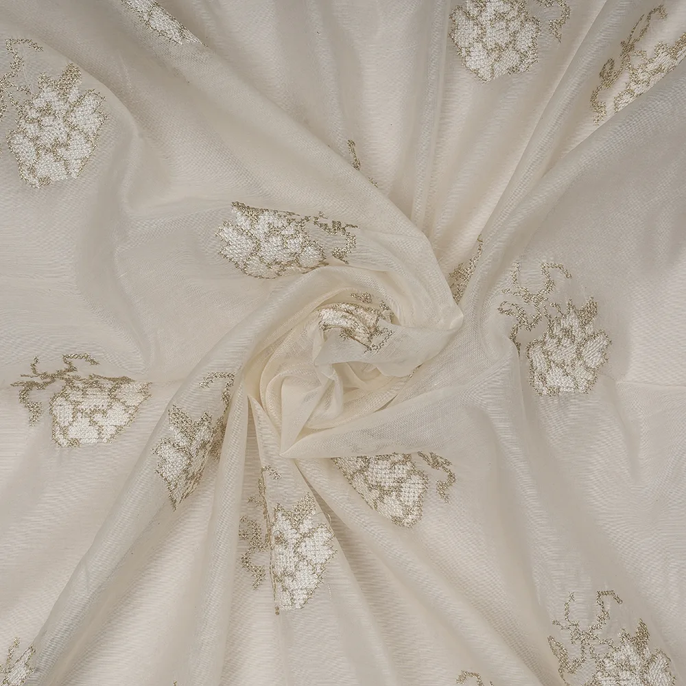 SILK CHANDERI EMBROIDERY