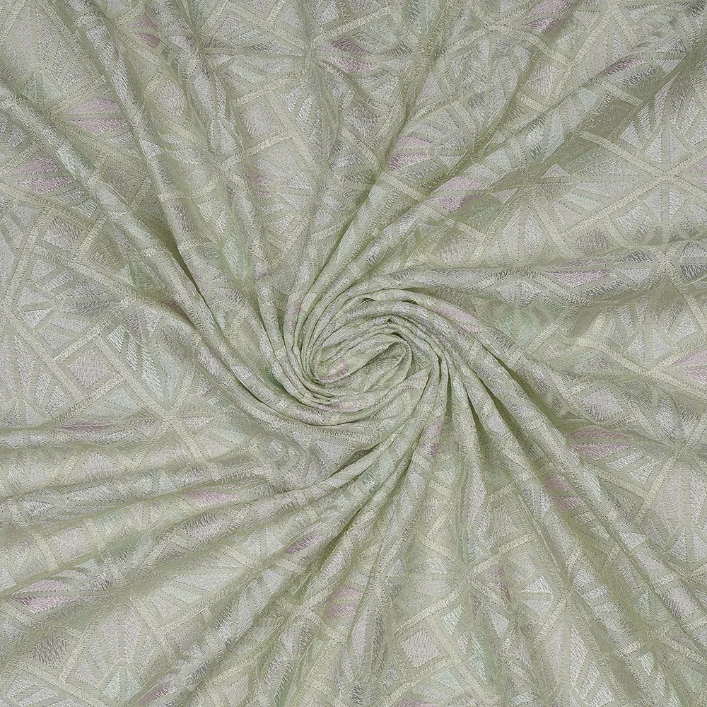 VISCOSE CREPE PRINT EMBROIDERY