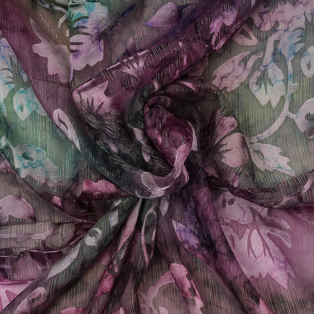 FLAT CHIFFON BRASSO - HAND PAINTED