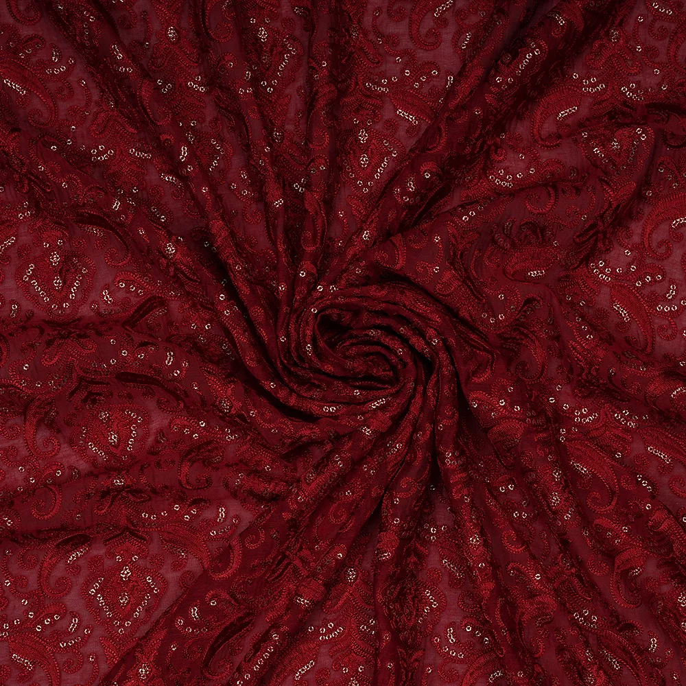 SILK CHANDERI EMBROIDERY