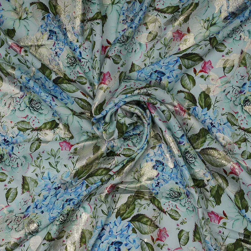 Satin Crepe Lurex Jacquard
