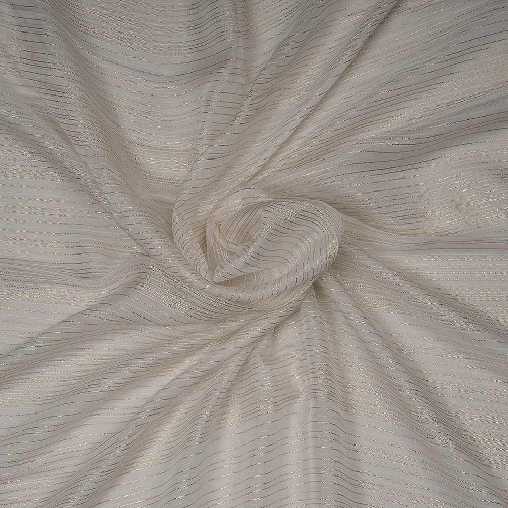 GEORGETTE LUREX STRIPES