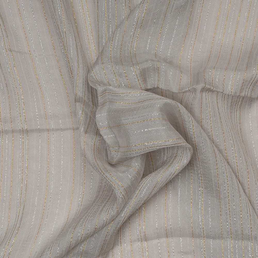 Georgette Lurex Stripes - Warp