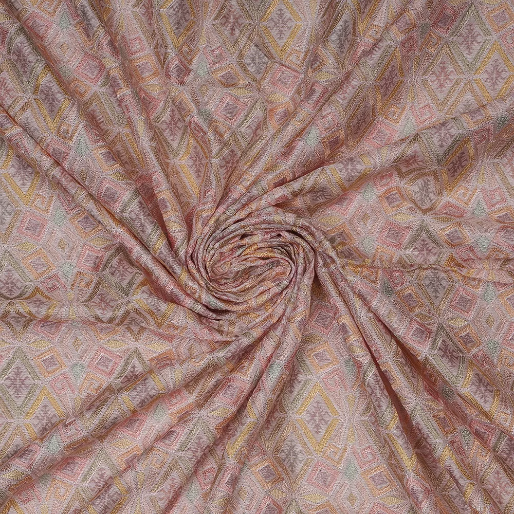 VISCOSE CREPE PRINT EMBROIDERY