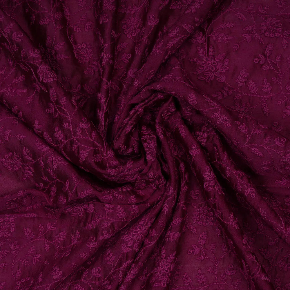 SILK CHANDERI EMBROIDERY