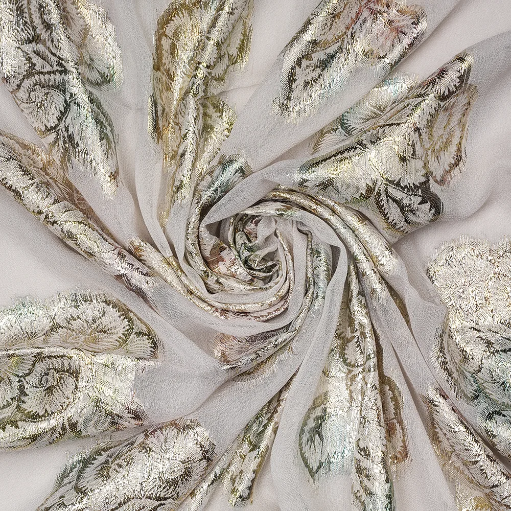 Viscose Georgette Lurex Jacquard