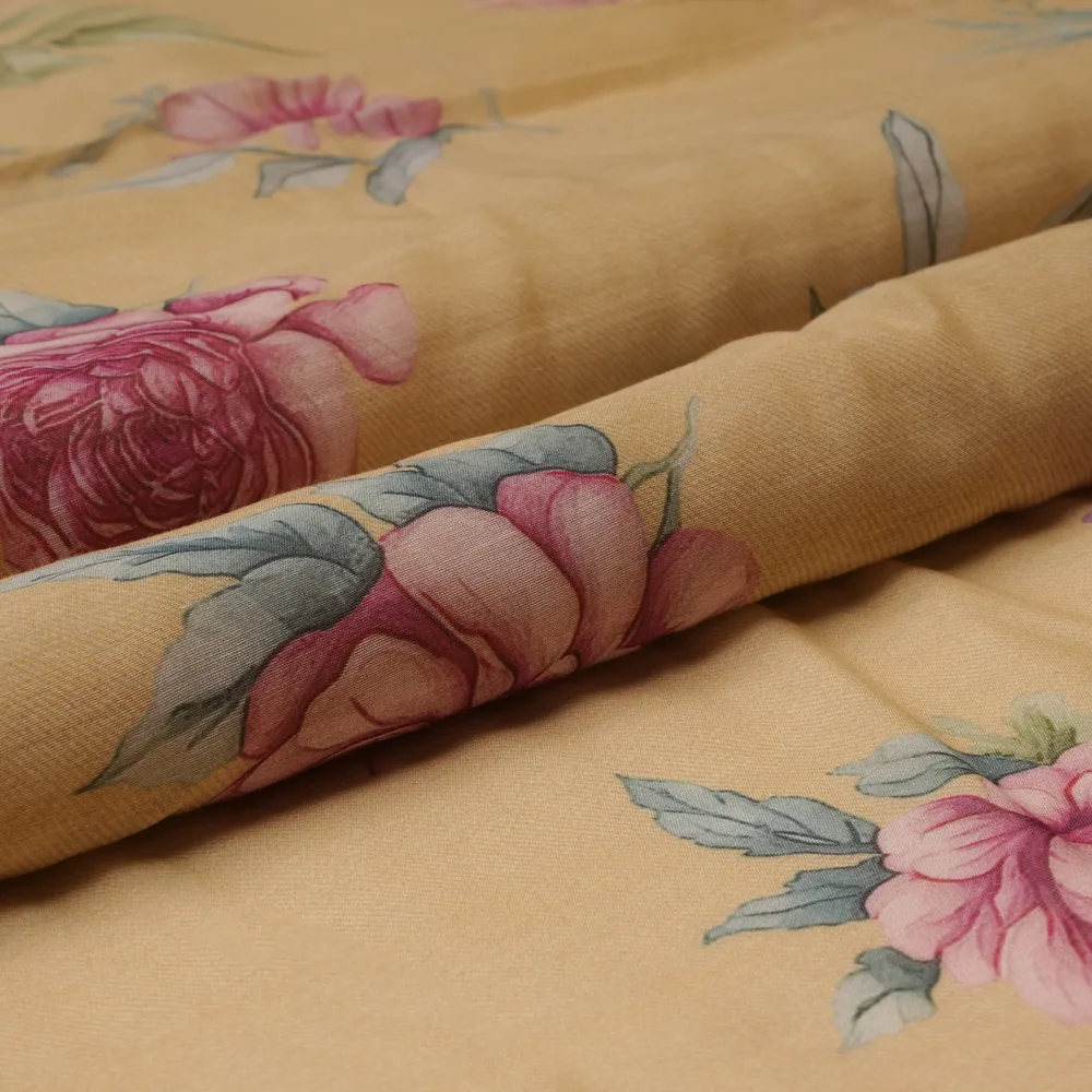 Silk Cotton Chanderi - Digital Print