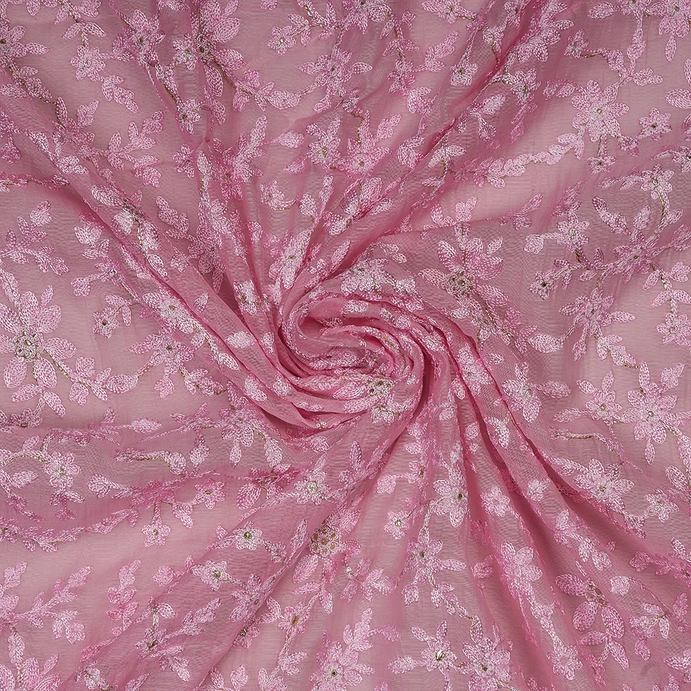 SILK CHANDERI EMBROIDERY