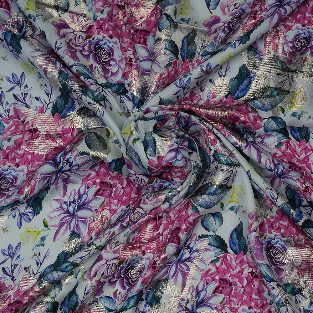 Satin Crepe Lurex Jacquard