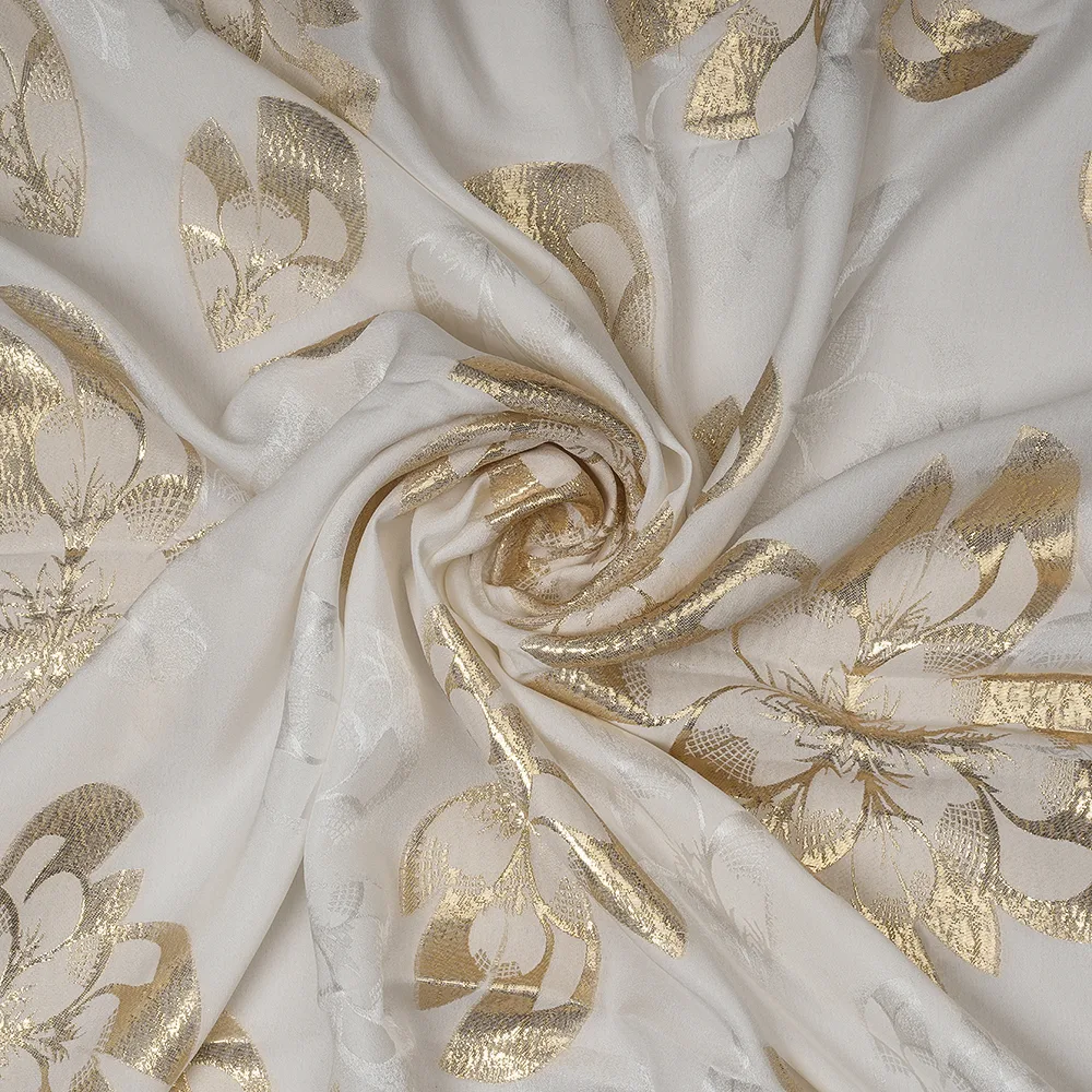 Satin Crepe Lurex Jacquard