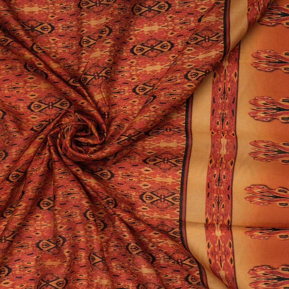 Silk Cotton Chanderi - Digital Print