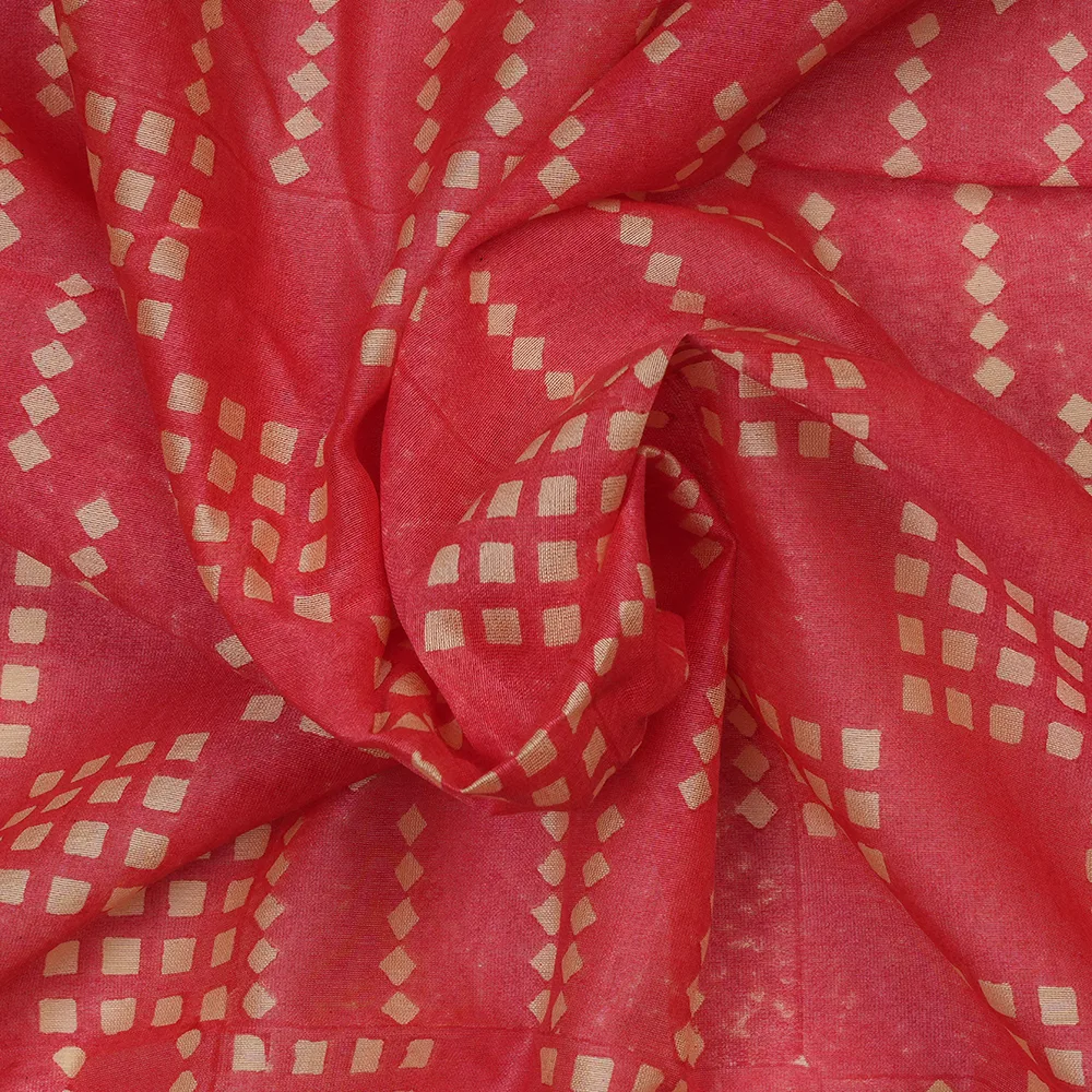 SILK CHANDERI - BLOCK PRINT