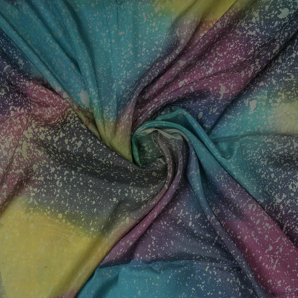BEMBERG CREPE PLAIN - HAND PAINTED