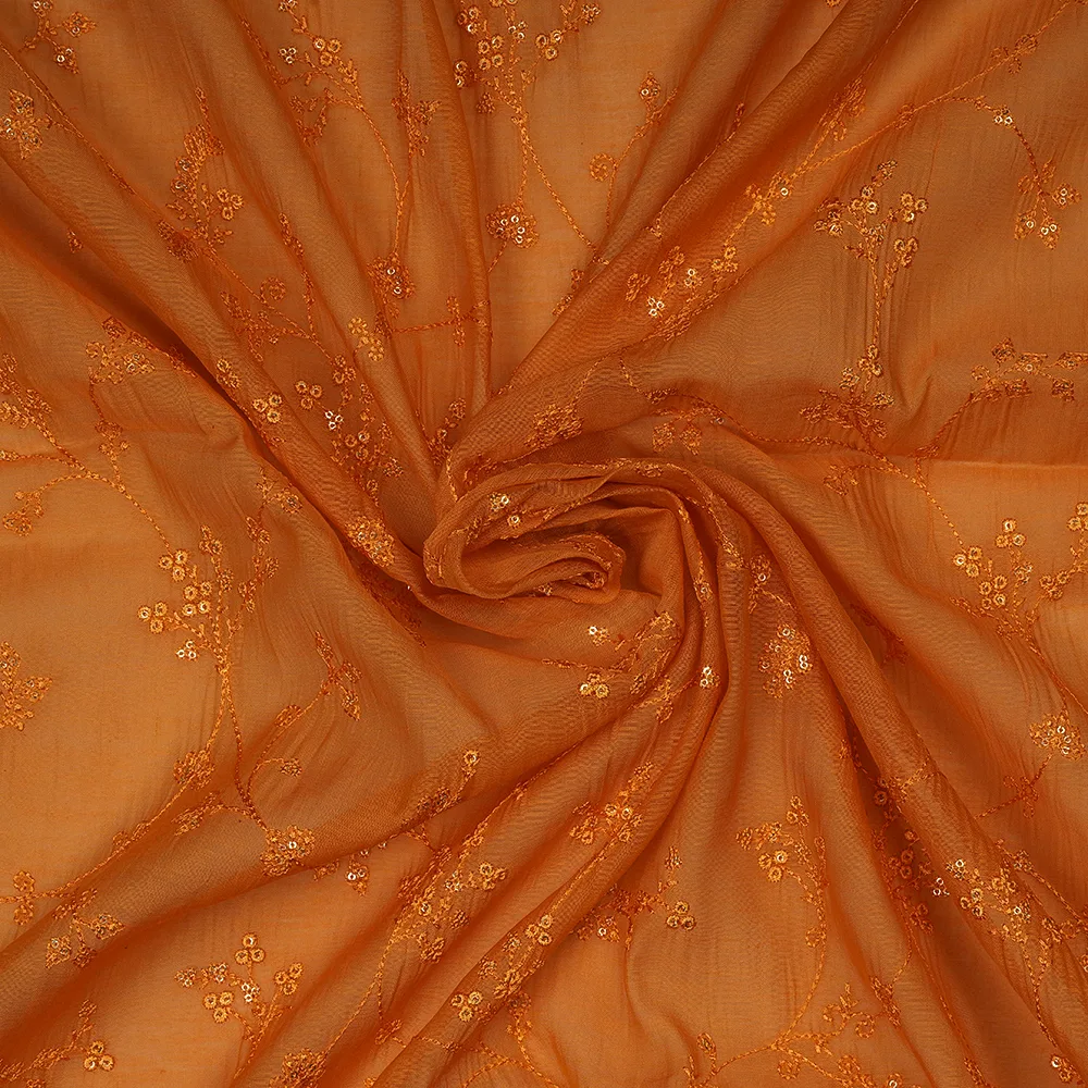 SILK CHANDERI EMBROIDERY