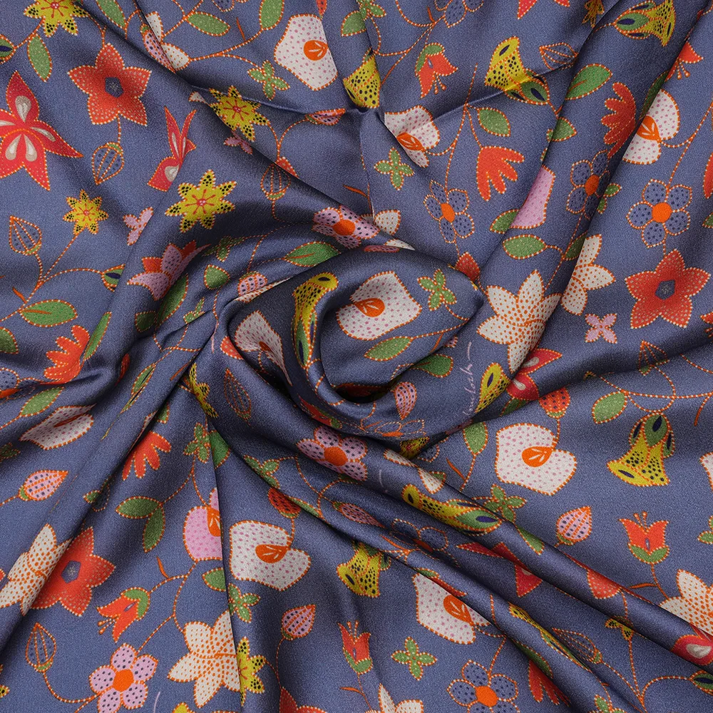 Satin Crepe Plain 60 Grams - Printed