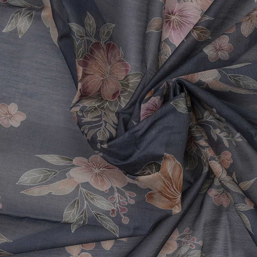 Silk Cotton Chanderi - Digital Print