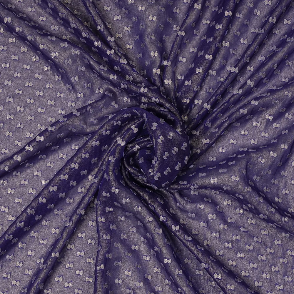 Flat Chiffon Cut Butta - Shimmer Print