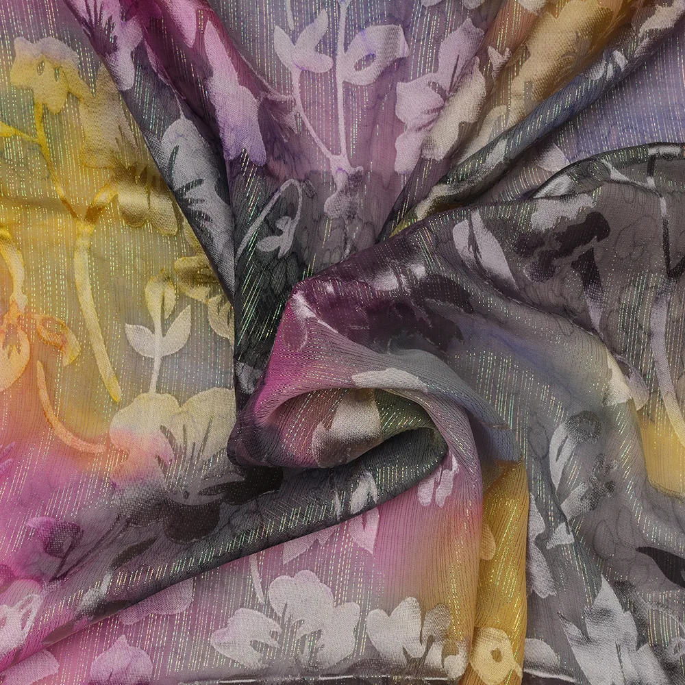 FLAT CHIFFON BRASSO - HAND PAINTED