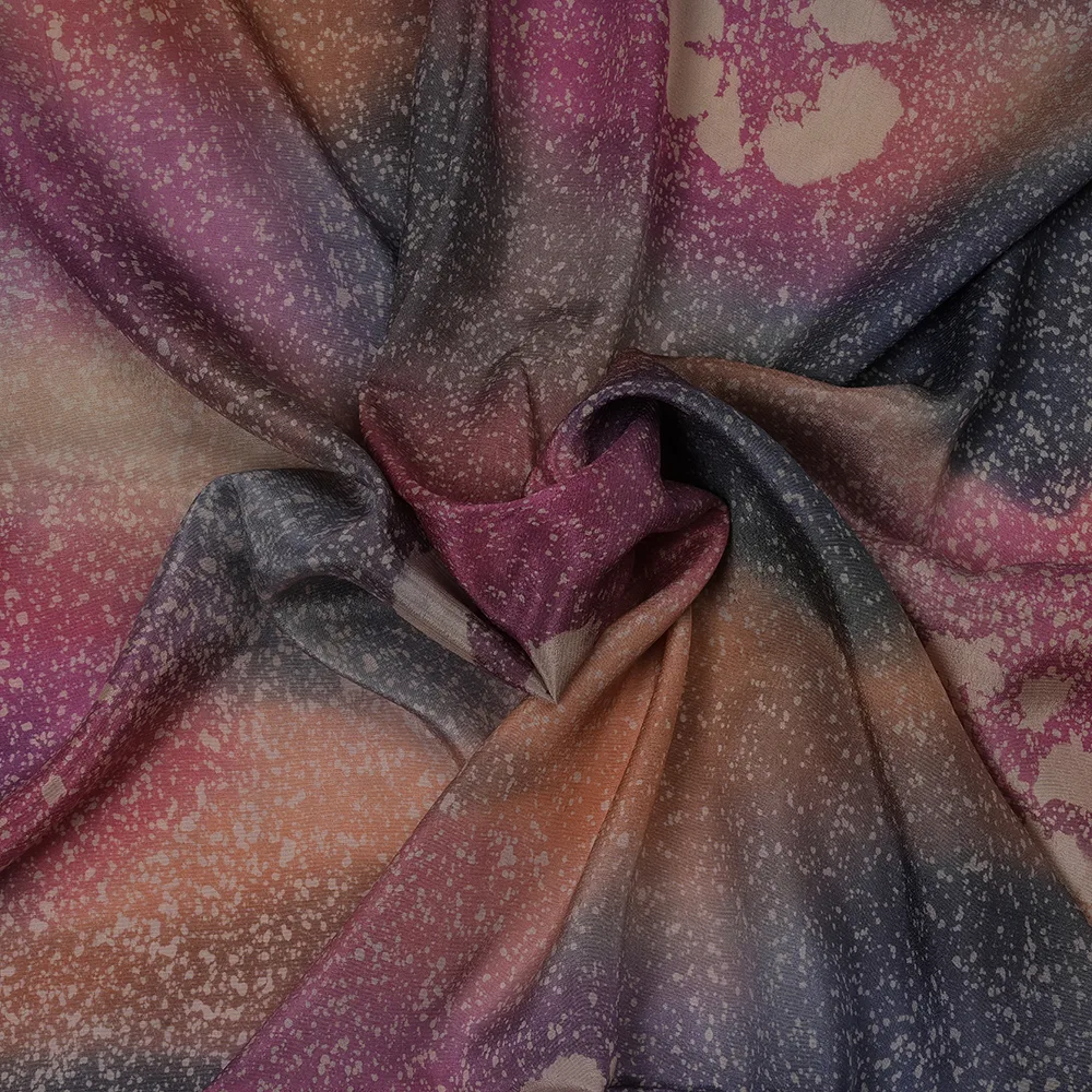 BEMBERG CREPE PLAIN - HAND PAINTED