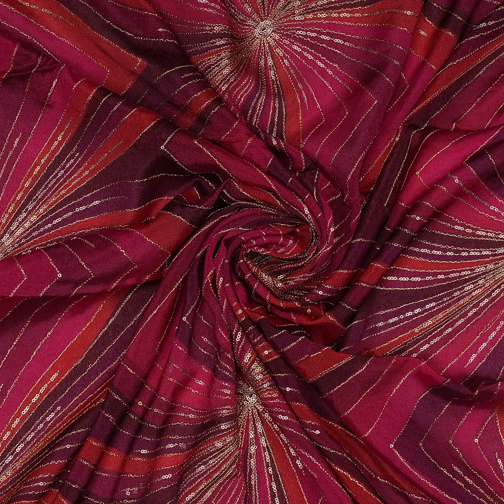 BAMBERG CREPE EMBROIDERY PRINT
