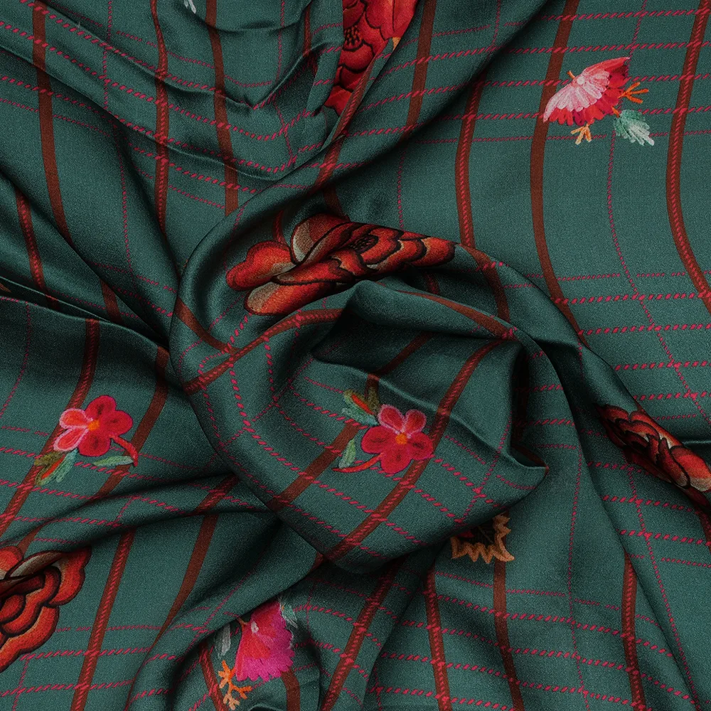 Satin Crepe Plain 60 Grams - Printed