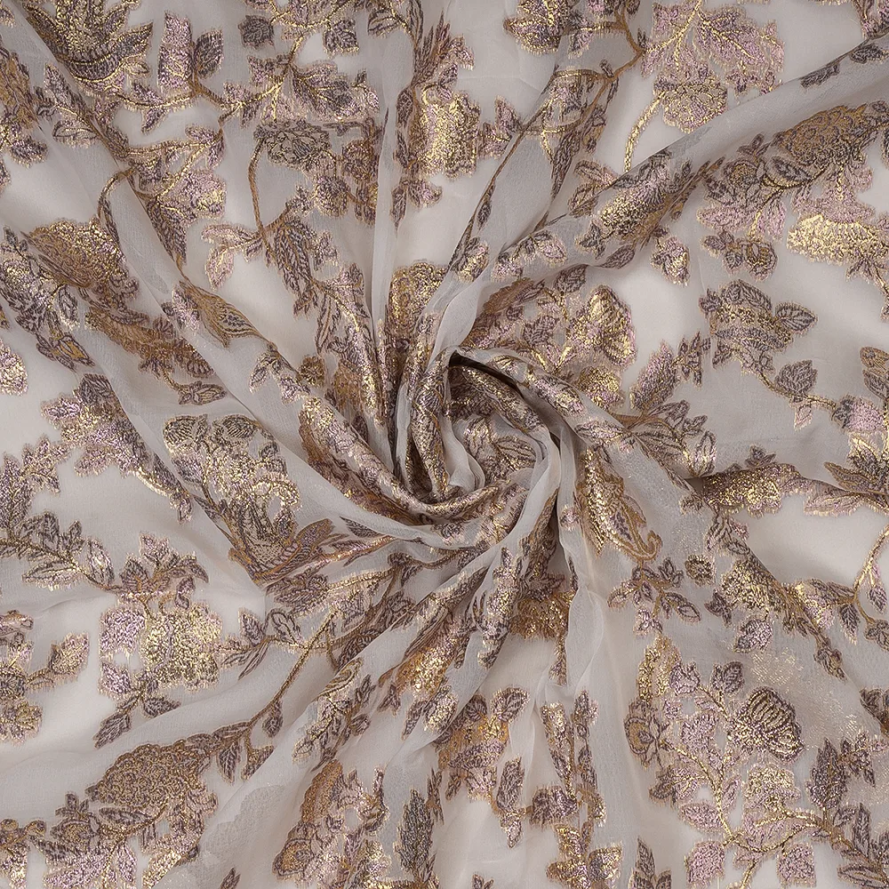 Georgette Lurex Jacquard