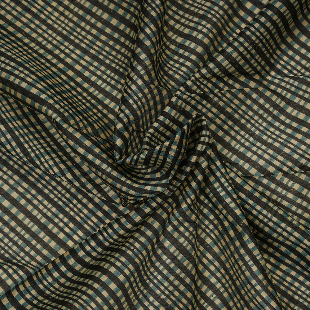 SILK CHANDERI - BLOCK PRINT
