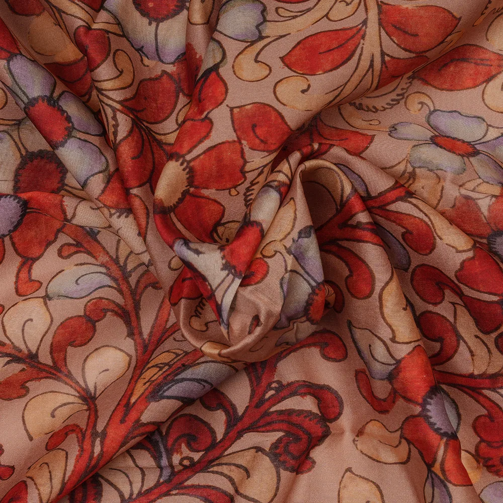 Silk Cotton Chanderi - Digital Print