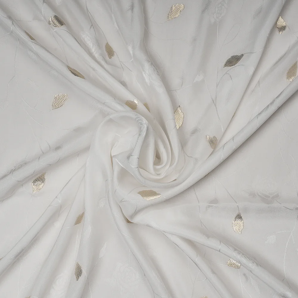 Satin Crepe Lurex Jacquard