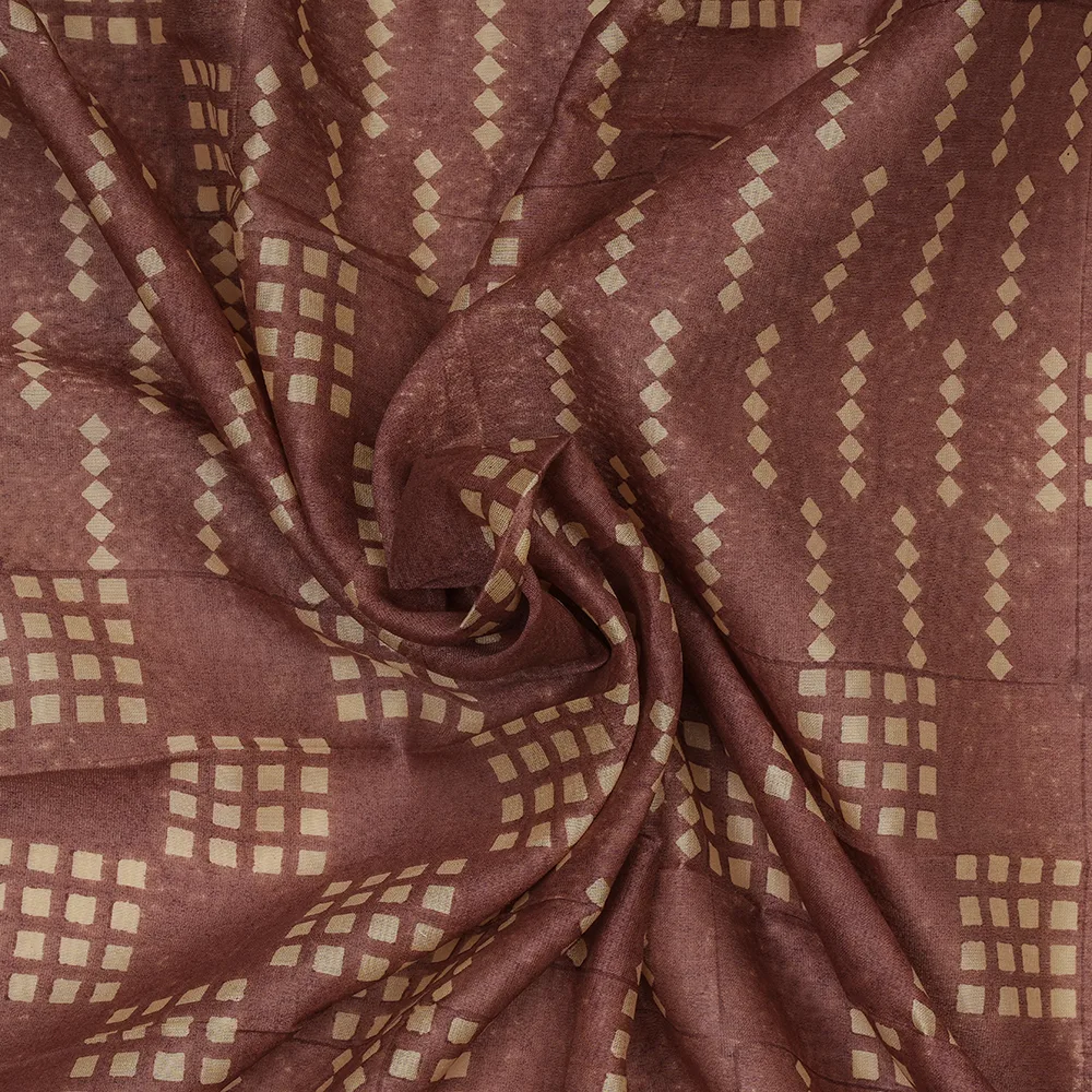 SILK CHANDERI - BLOCK PRINT