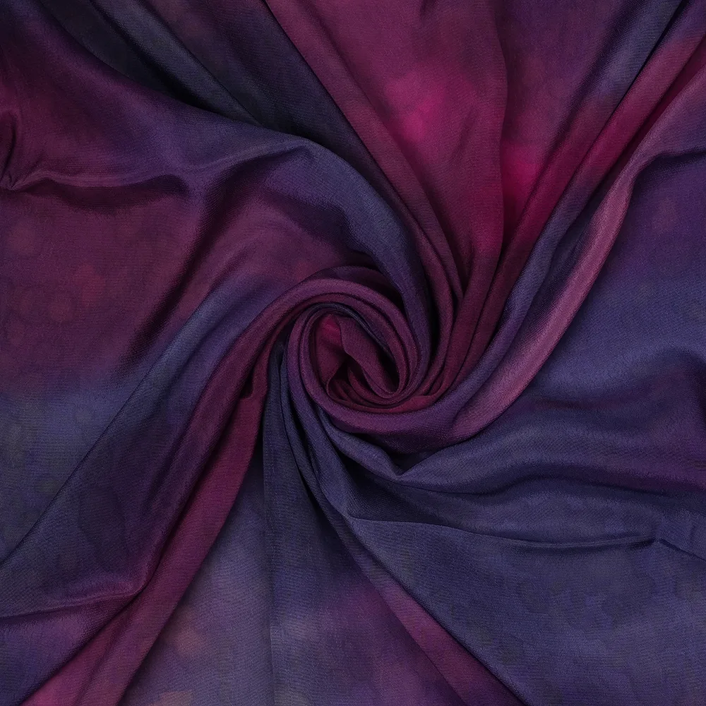 BEMBERG CREPE PLAIN - HAND PAINTED
