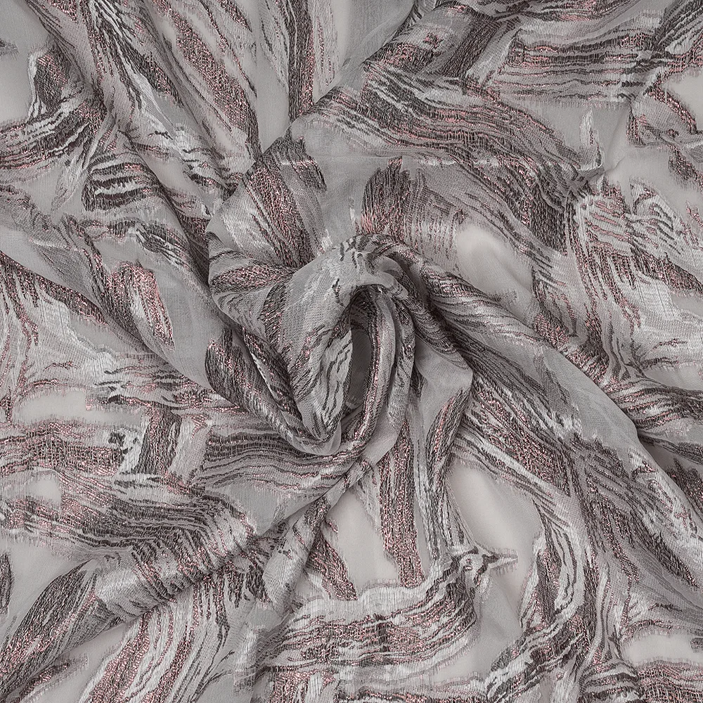 Georgette Viscose Lurex Jacquard