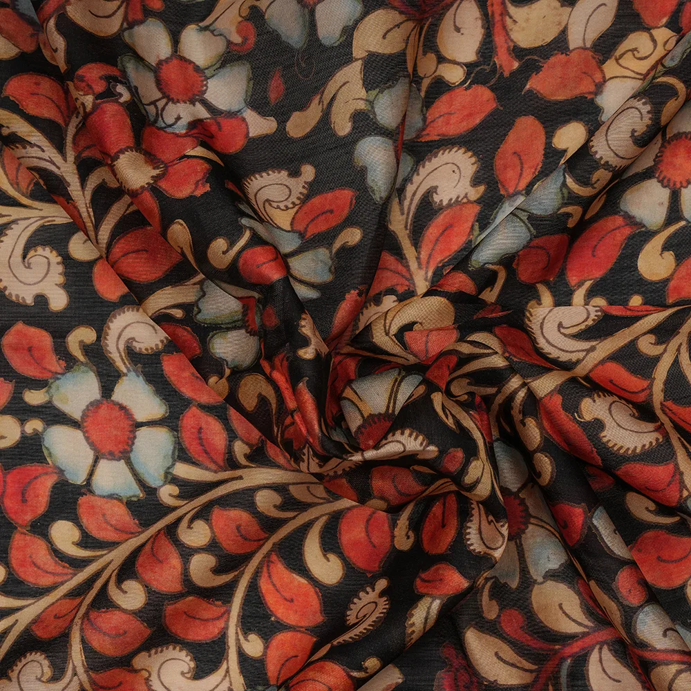Silk Cotton Chanderi - Digital Print
