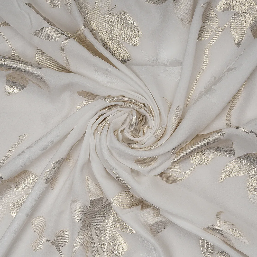Satin Crepe Lurex Jacquard
