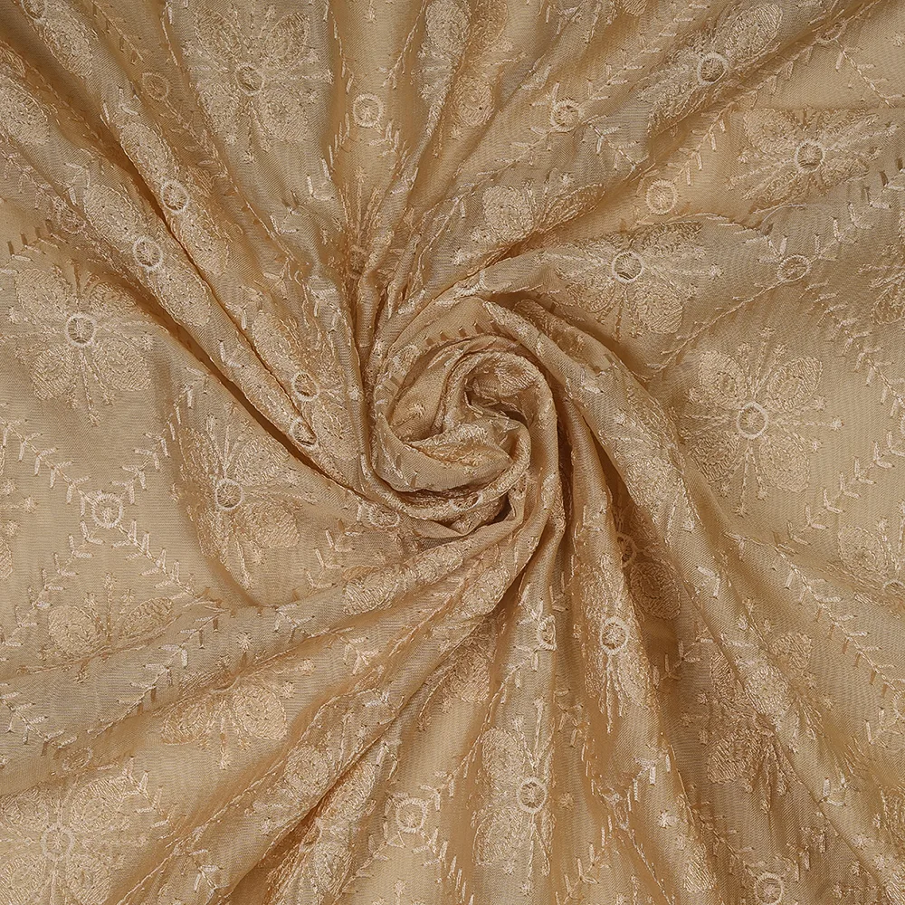 SILK CHANDERI EMBROIDERY