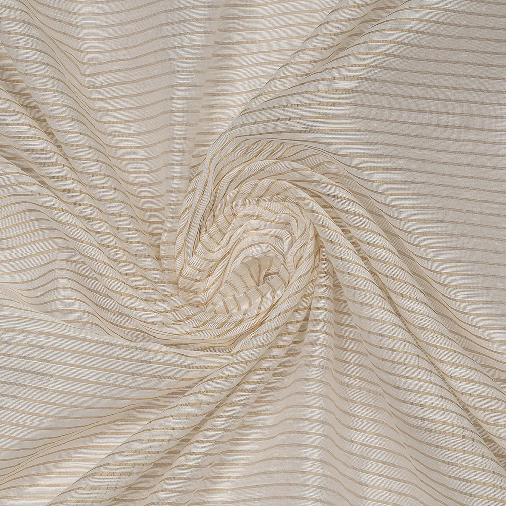 Silk Cotton Chanderi Stripes