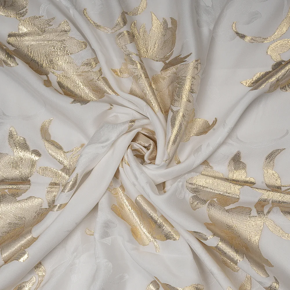 Satin Crepe Lurex Jacquard