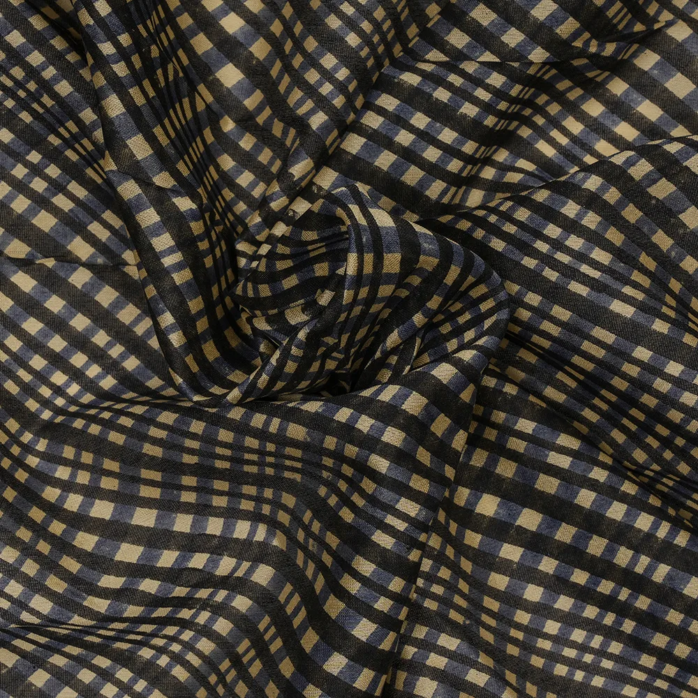 SILK CHANDERI - BLOCK PRINT