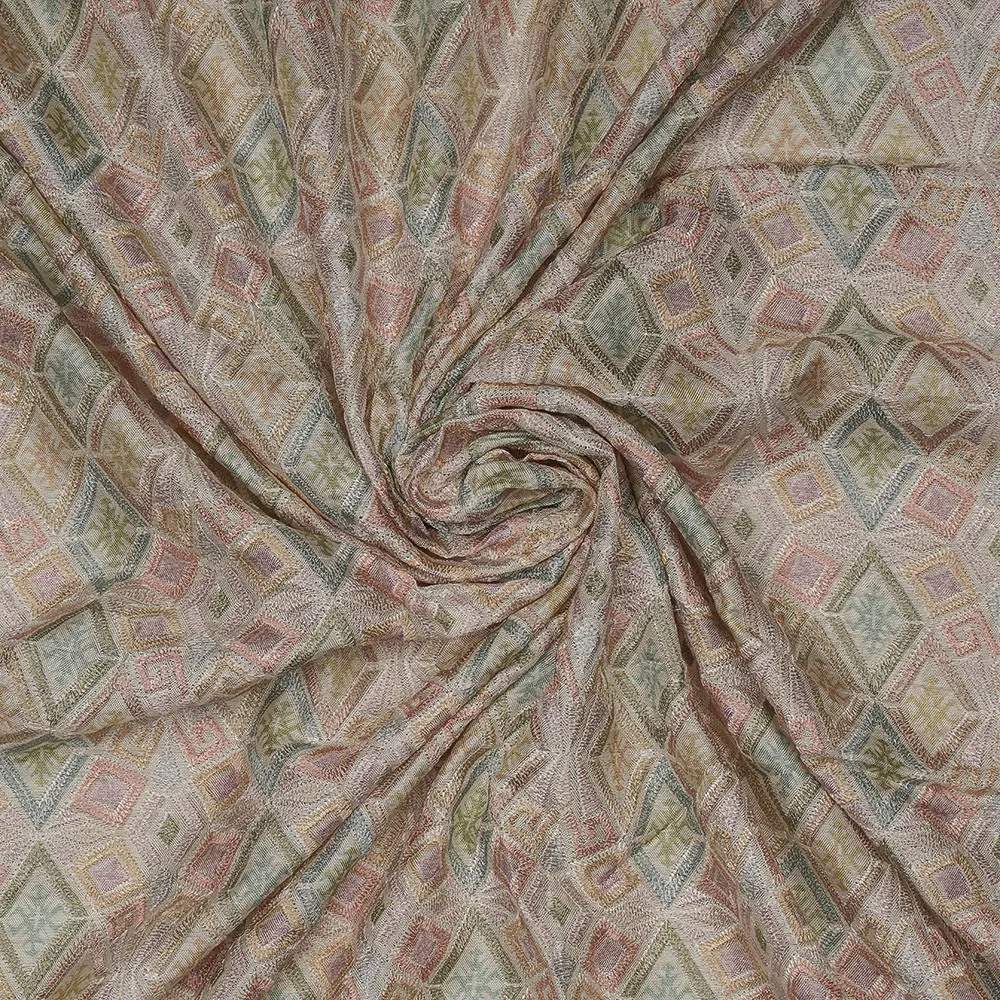 VISCOSE CREPE PRINT EMBROIDERY