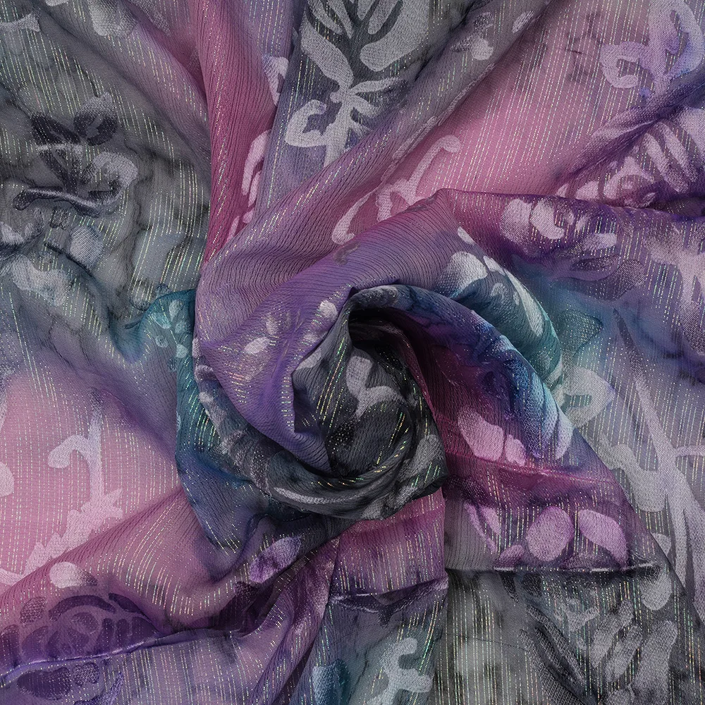 FLAT CHIFFON BRASSO - HAND PAINTED