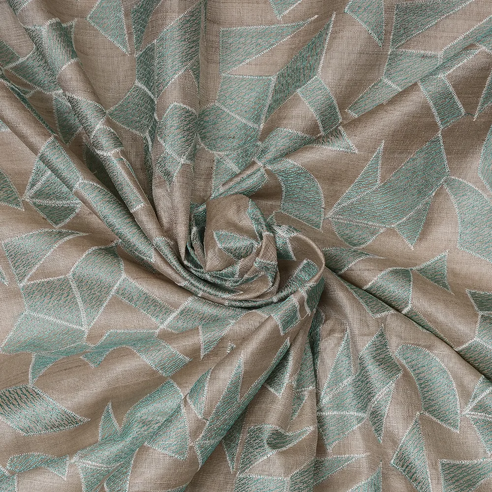 Tussar Desi Plain - Embroidery