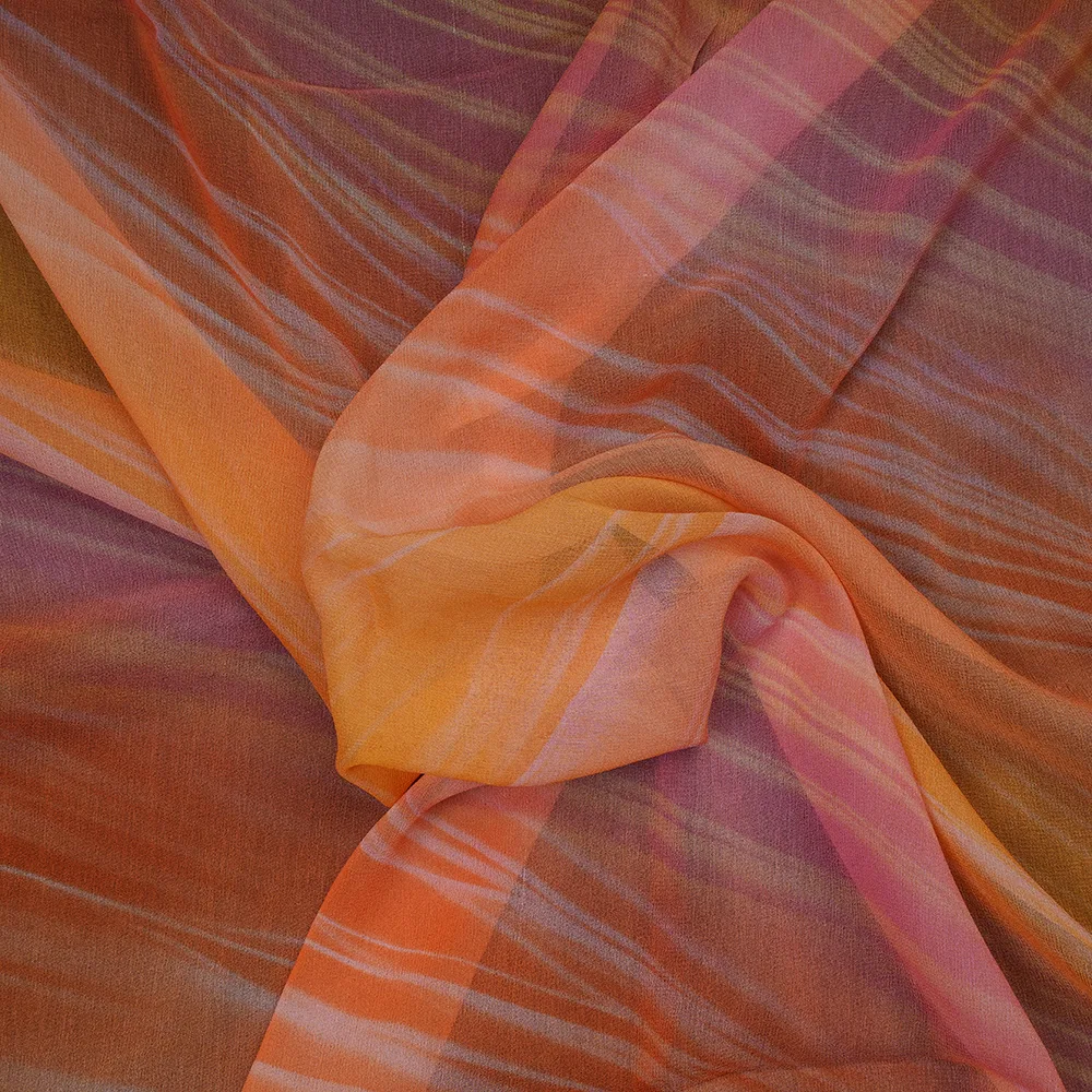 Georgette Plain 40 Grams - Hand Paint