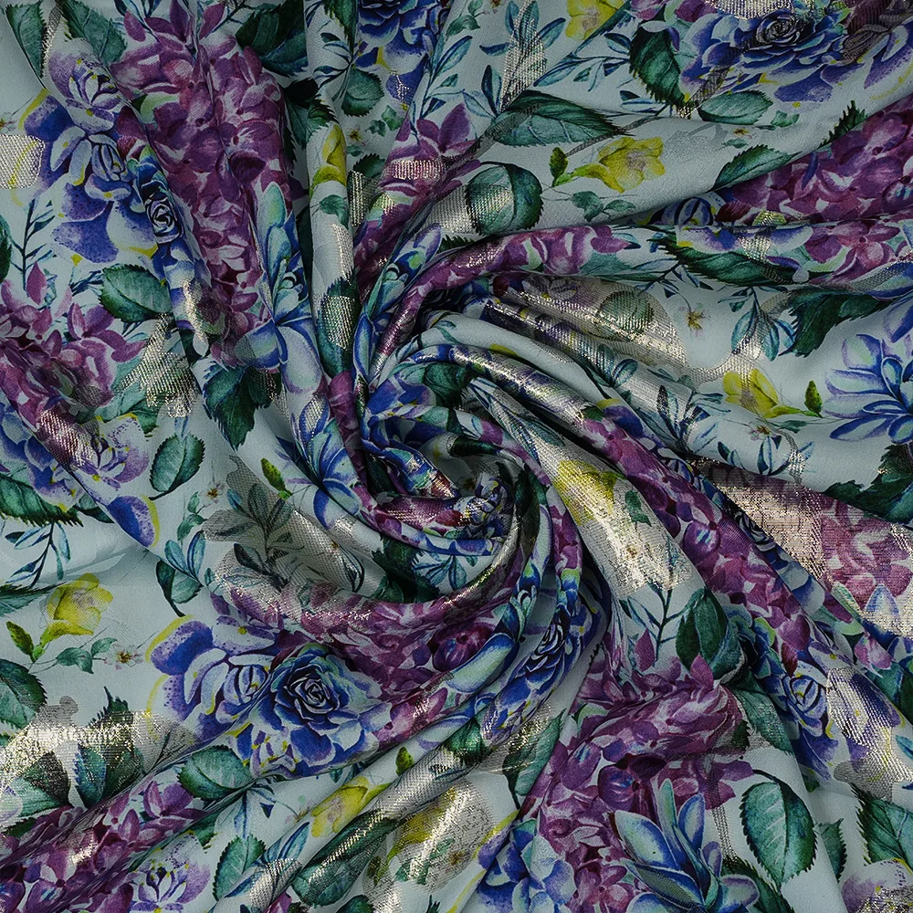 Satin Crepe Lurex Jacquard