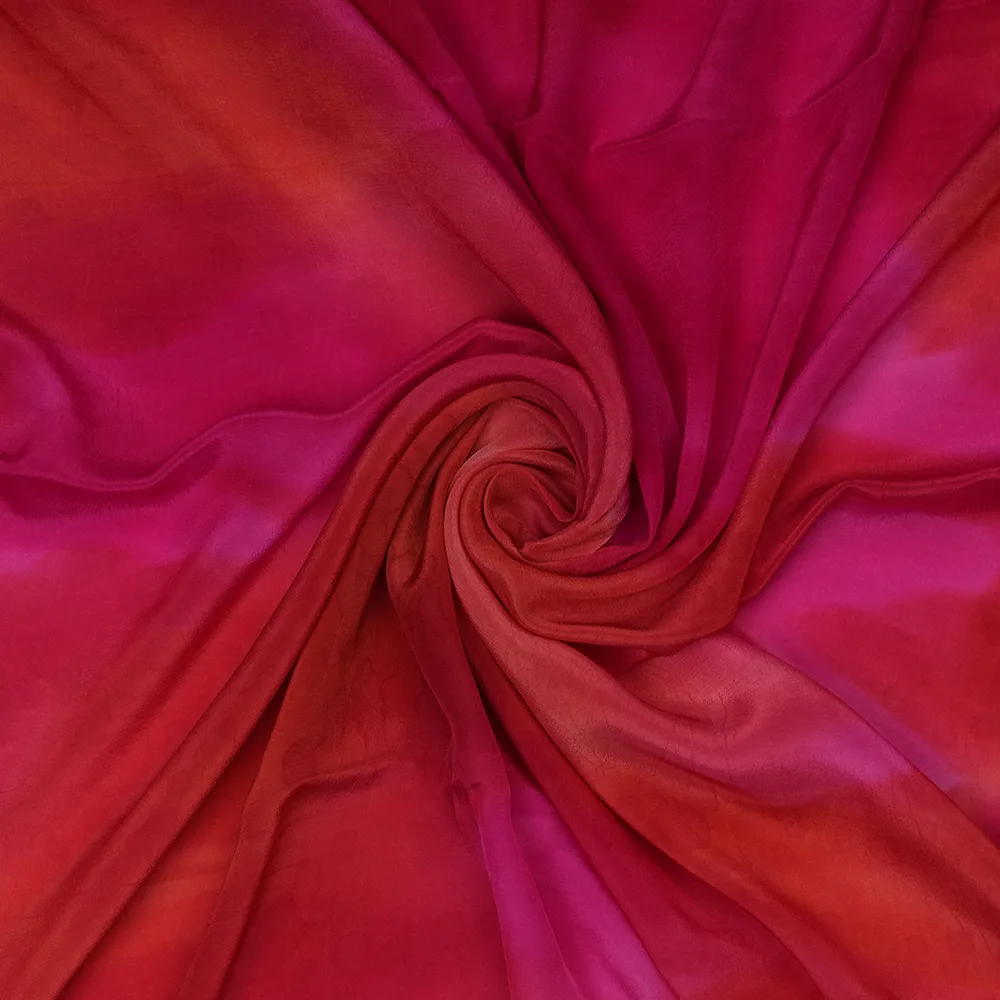 BEMBERG CREPE PLAIN - HAND PAINTED