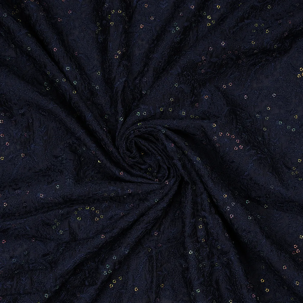 SILK CHANDERI EMBROIDERY