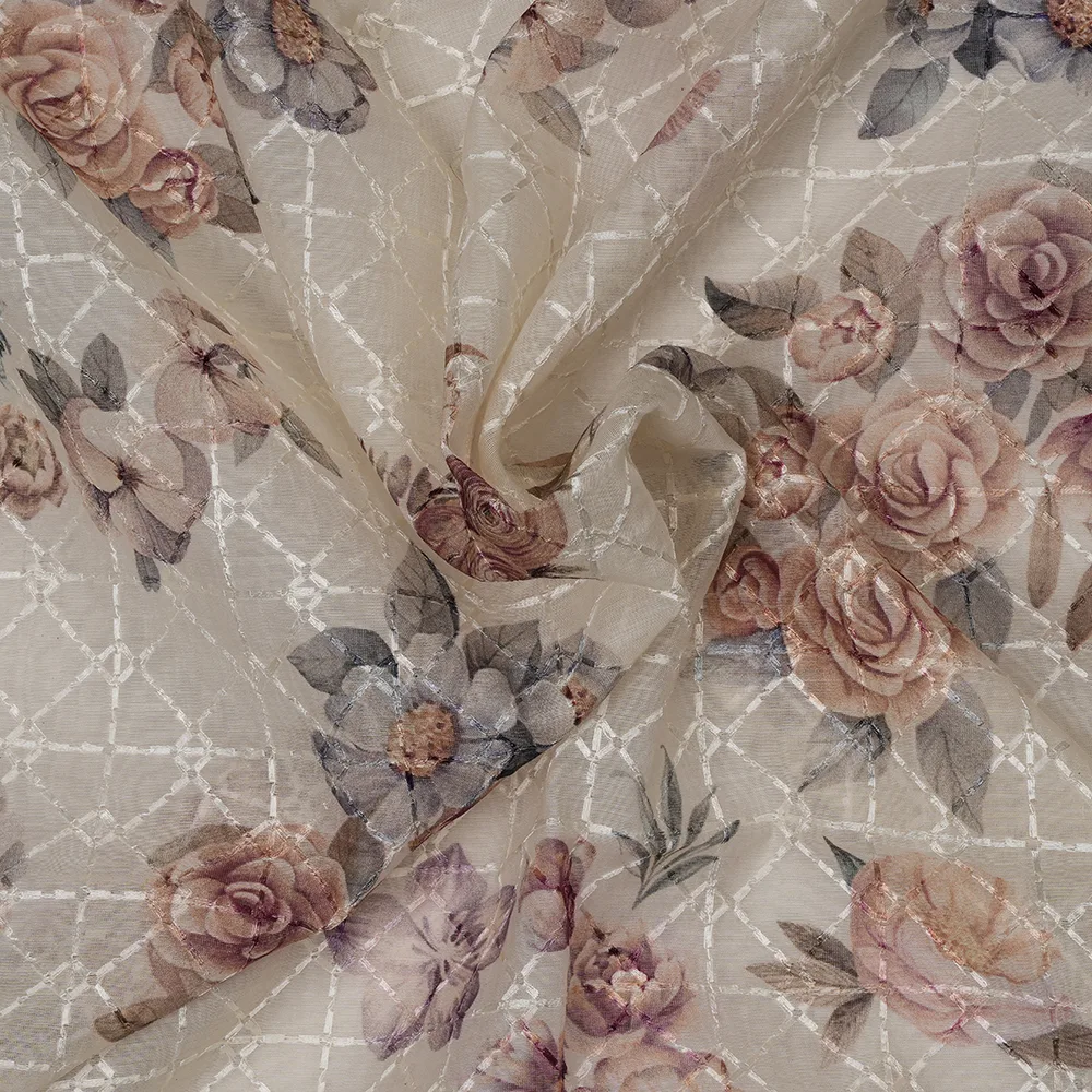 SILK CHANDERI EMBR. DIG. PRINT MRP